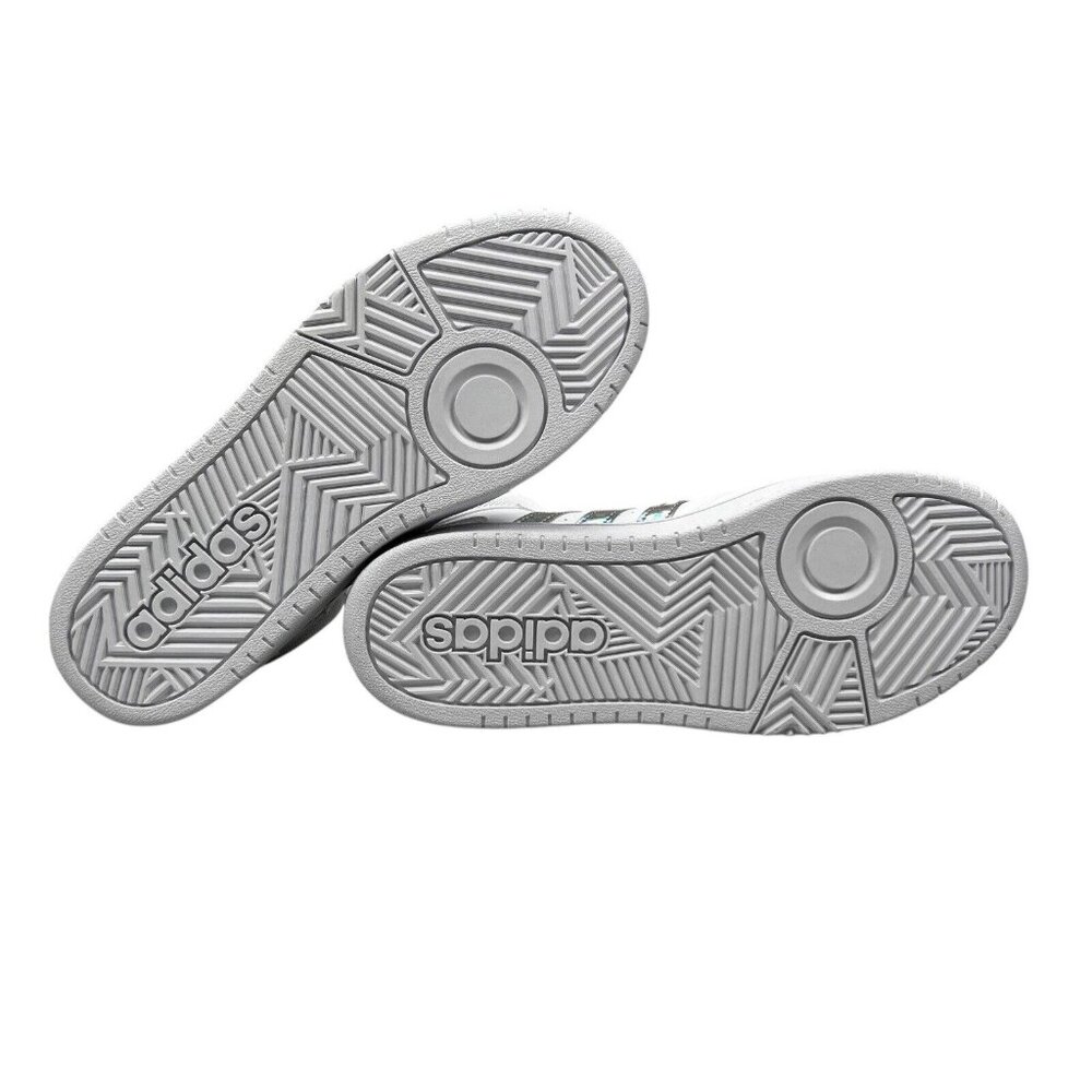 Adidas Hoops Mid White Basketball Shoes Youth Girl's Sizes 4 - 6 (Y) GS - Picture 9 of 9